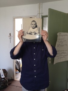 Frans Heuvelmans met zijn babyfoto